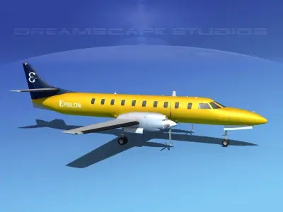 Swearingen SA226 Metroliner Epsilon Air 3D model