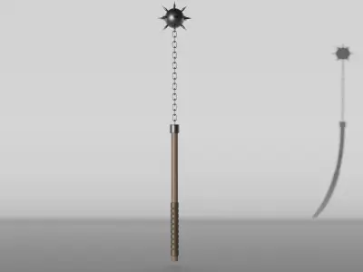 MIDDLE AGE CHAINED MACE Free 3D model