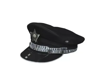 Basic Badge Hat 3D model