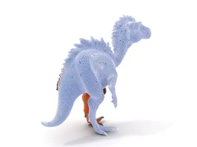 Spiky Dino Brown model pack Low-poly 3D model