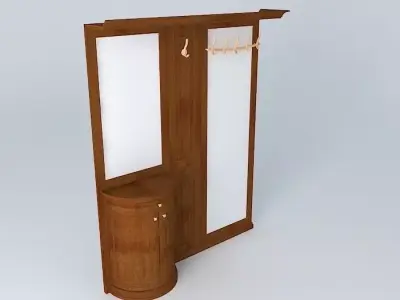 Hallway Furniture with mirror Free 3D model