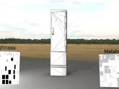 Electrical Distribution Cabinet 89 Low-poly 3D model