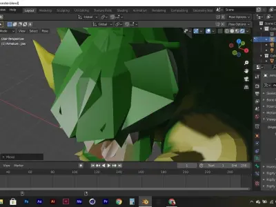 Monster Rob Free low-poly 3D model