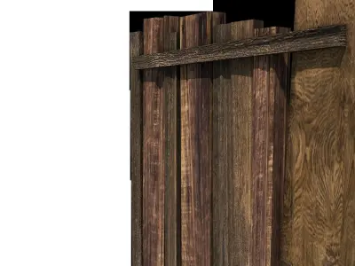 Old Wood Plank 3D model