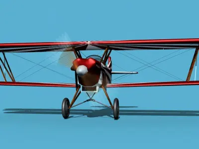 Travelair 2000 V06 3D model