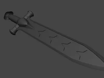 Star Sword Free low-poly 3D model