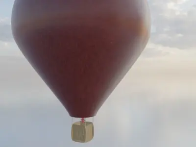 High-Quality 3D Model of a Hot Air Balloon 3D model