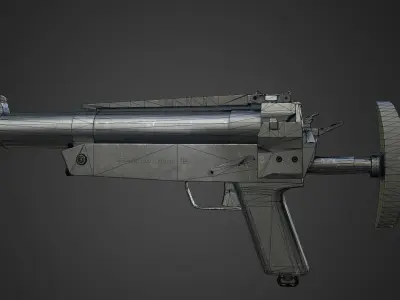 HK69A1 Grenade Launcher Low-poly 3D model