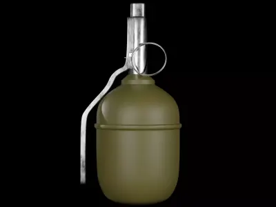 RGD-5 Grenade - made in Blender Low-poly 3D model