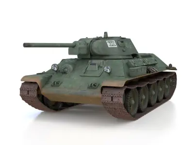 T-34-76 - Model 1941 - Soviet medium tank - 0313 3D model