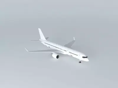 Template Boeing 757 200W Free 3D model