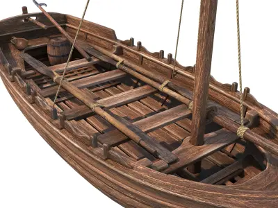 Medieval Boat 3D model