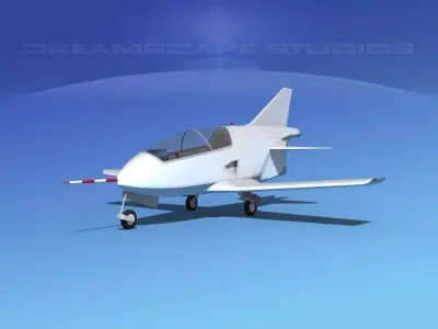 Bede BD-5J Microjet Unmarked 3D model
