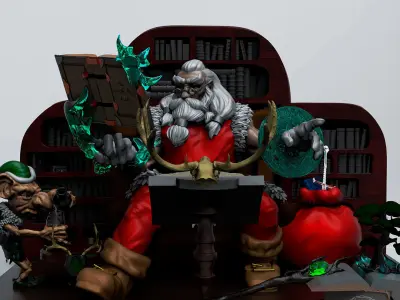 Magical Santa Claus 3D print model