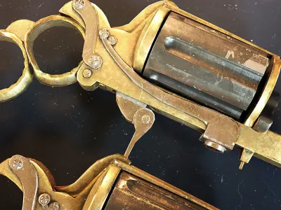 Foldable Revolver Low-poly 3D model