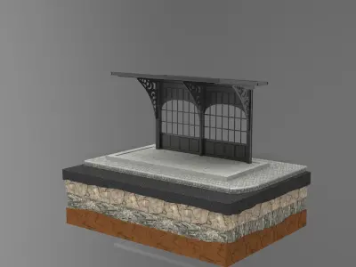 Old Istanbul City Building 011 3D model