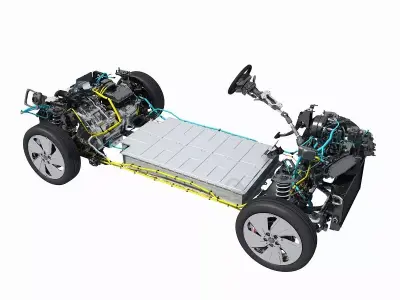 Electric Car Chassis 3D model