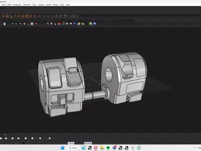 Motorcycle Handlebar Switch 3D model