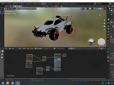 rocket league 3D model original FREE Octane Free low-poly 3D model