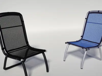 Mesh Patio Chair Free 3D model