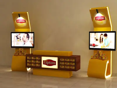 3D Display Stand - Kiosk 3D model