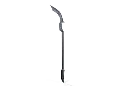 Sci-Fi Magical Scythe Low-poly 3D model