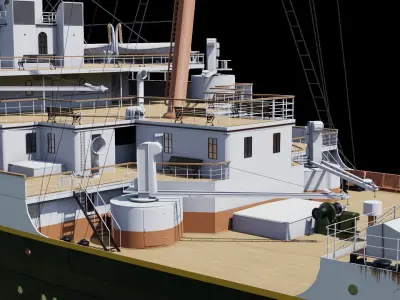 RMS Titanic Cinematic Filming Model 3D model