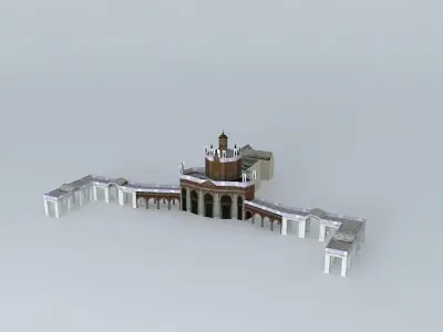 Palace in Aranjuez 2 3D model