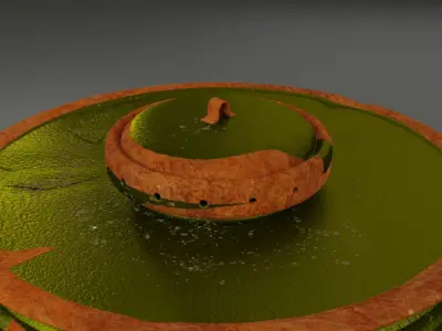 Large Air Filters for shelter vent Low-poly 3D model