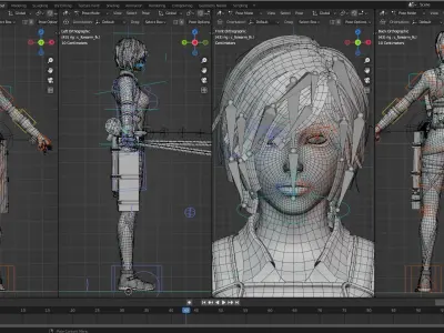 Mikasa Ackerman - Attack on titan Season 4 Part 2 Low-poly 3D model