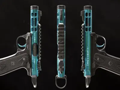 Ruger Mark IV Low-poly 3D model Low-poly 3D model