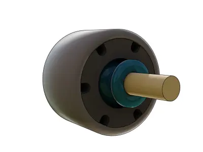 Regular Ball Joint with Classic Ball-and-Socket Housing 3D model