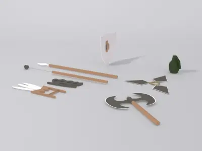 3d Game Asstes Low-poly 3D model
