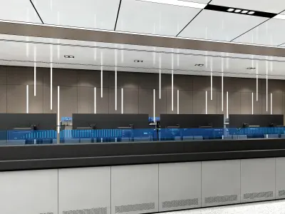 control room 3D model