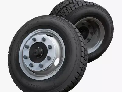 Crago Truck wheels highpoly 3D model