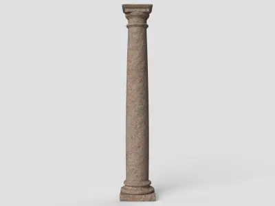 Granite Tuscan Column 3D model
