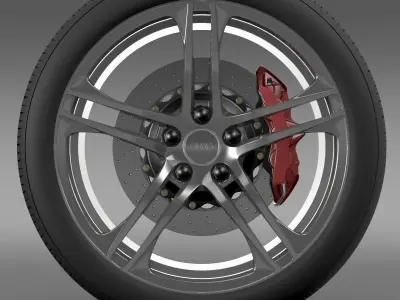 Audi R8 GT wheel 3D model