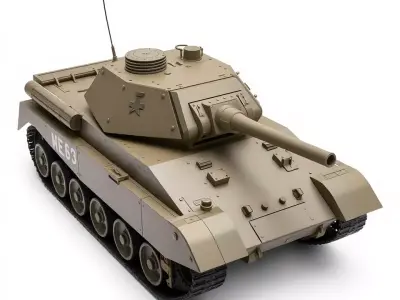 Desert Storm Tank model pack Low-poly 3D model