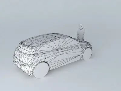 Car NEG template monospace Free 3D model