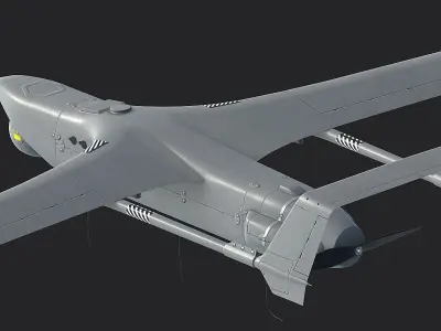 RQ-21 military unmanned aerial vehicle Low-poly 3D model