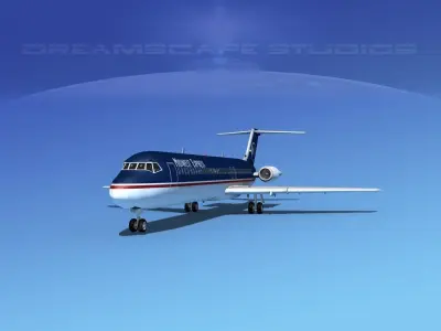 Douglas DC-9-40 Midwest Express 3D model