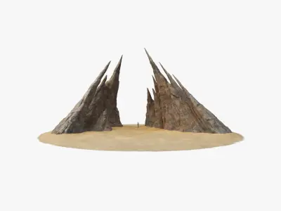 Rock V74 3D model