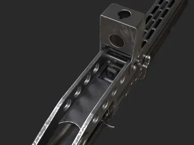 SPAS-12 Shotgun Game Ready Low-poly 3D model