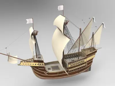 Sailing Ship Type C 3D model