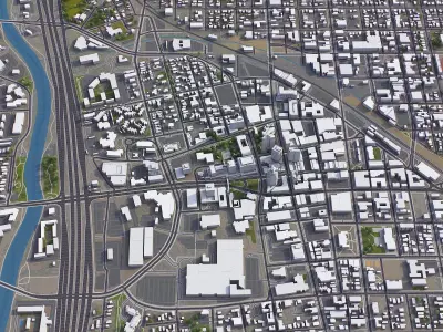 Tucson Downtown Low-poly 3D model