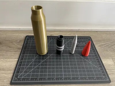 A10 Thunderbolt GAU-8 PGU14 API 30mm x 173mm  3D print model
