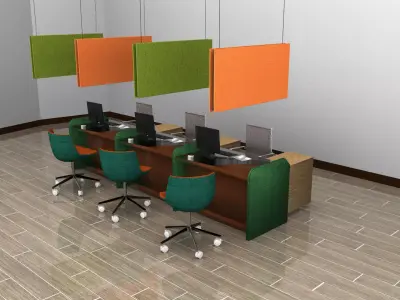 Waffle Acustic Panel Free 3D model