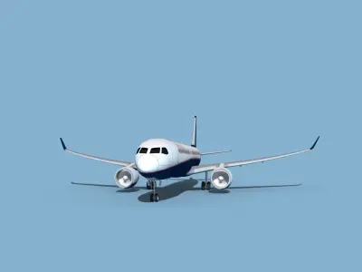 Airbus A320-300 Frontiers America 3D model