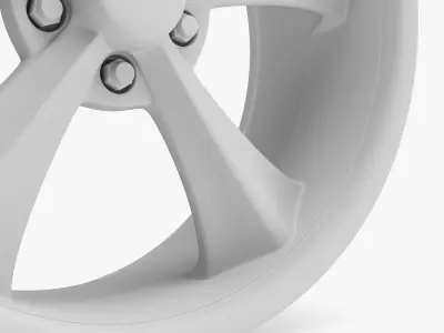 Rocket Racing Booster Wheel 3D model