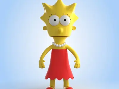 Lisa Simpson 3D model